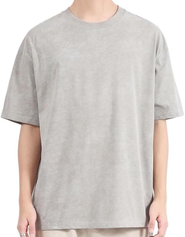 THJKUPO Retro Outdoor Sports Short Sleeves Fashion Cotton Round Neck Quick Dry T-Shirt Casual Breathable Loose Vest