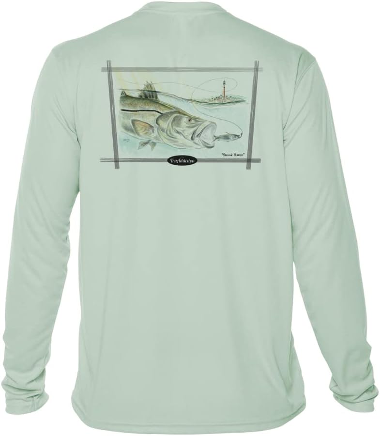 Tru Addixion Long Sleeve Dry Fit Moisture Wicking UPF 50, UV Protection, T Shirt, Snook, Lightweight, Fishing, Outdoor - Image 10