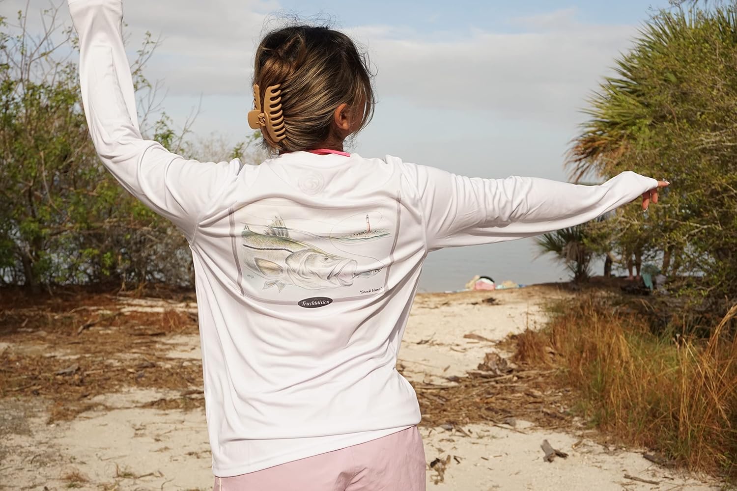 Tru Addixion Long Sleeve Dry Fit Moisture Wicking UPF 50, UV Protection, T Shirt, Snook, Lightweight, Fishing, Outdoor - Image 5