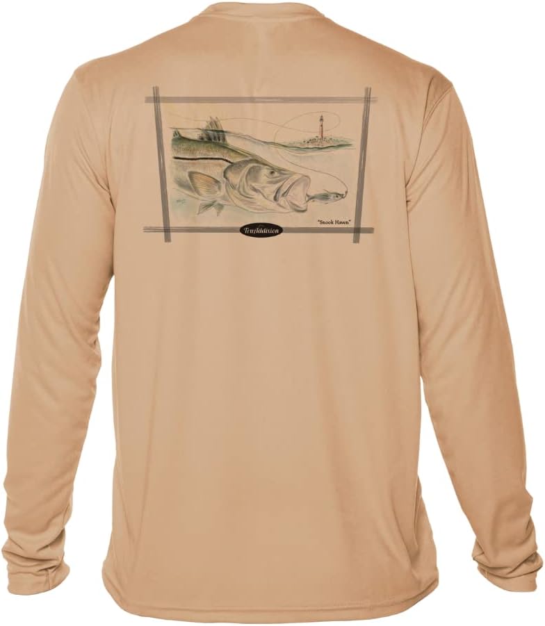 Tru Addixion Long Sleeve Dry Fit Moisture Wicking UPF 50, UV Protection, T Shirt, Snook, Lightweight, Fishing, Outdoor - Image 11