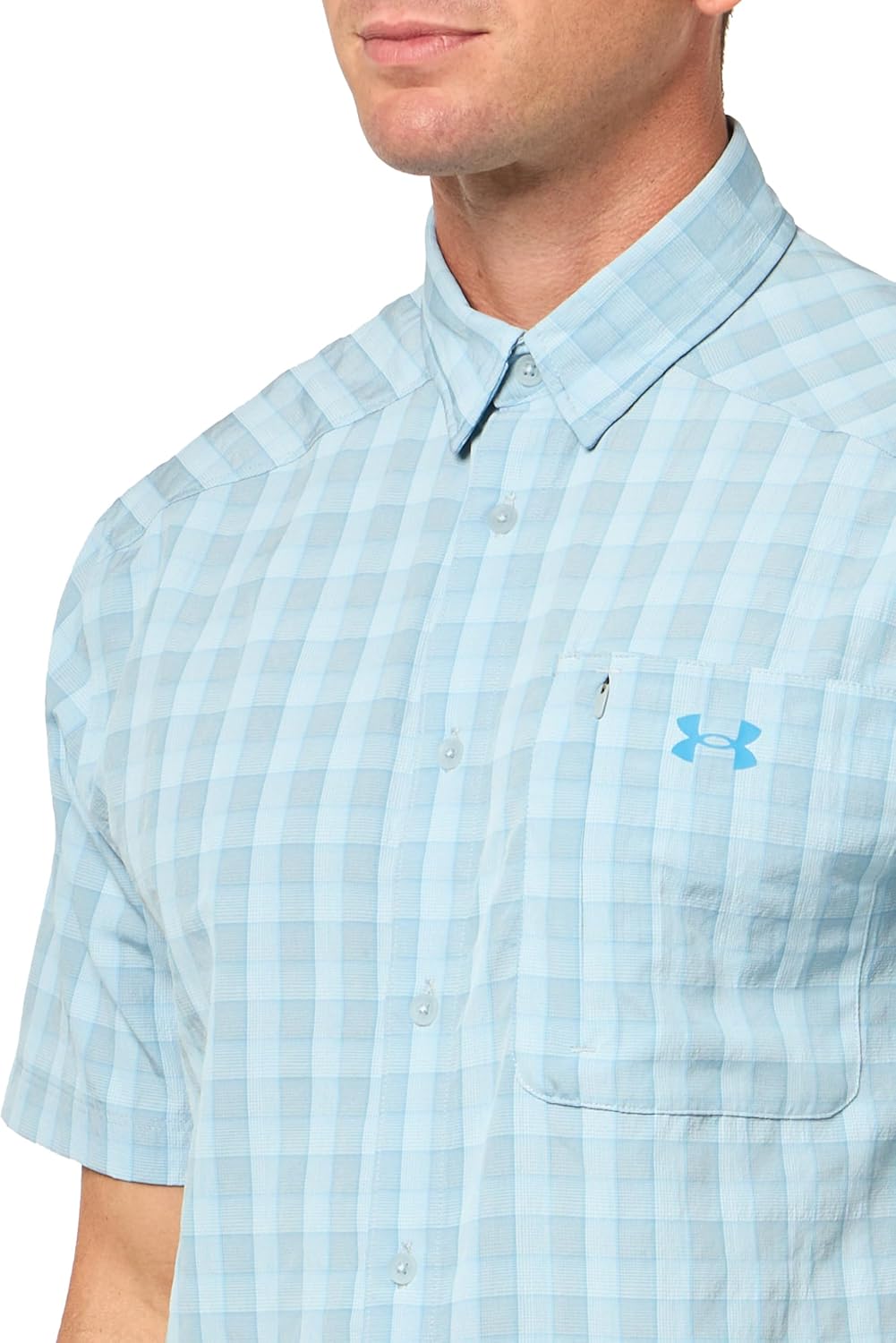 Under Armour Men's Drift Tide 2.0 Plaid Short-Sleeve - Image 3