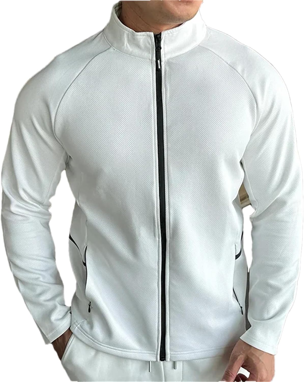 VMAKBUWIS Men's Jacket Sports Jersey Zip Up Long Sleeve T-Shirts Quick Dry Gym Fitness Coats Running Sweatshirts - Image 9