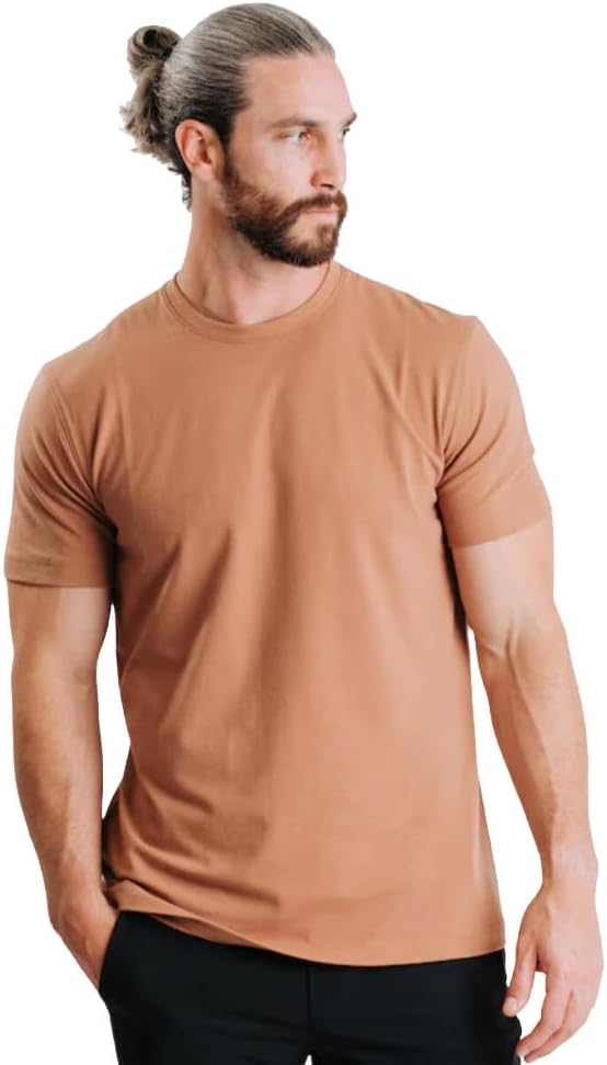 Western Rise Men's X Cotton Tee Short Sleeve Performance Tech Quick Dry\/Moisture Wicking\/Odor-Resistant T Shirt - Image 3